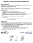 Kit d`analyse de la concentration en fer total Vacu-vials