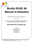 Braille EDGE 40 Manuel d`utilisation