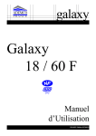 Centrale galaxy 18 60 mb8 - Notice utilisation