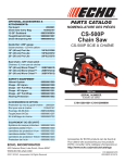 CS-500P Chain Saw