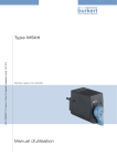 Manuel d`utilisation Type MS05