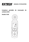 Compteur portable de monoxyde de carbone (CO)