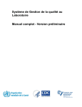 Système de Gestion de la qualité au Laboratoire Manuel complet