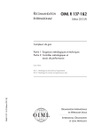 OIML R 137-1&2 - Organisation Internationale de Métrologie Légale