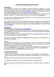 Conditions g&eacute;n&eacute;rales de vente