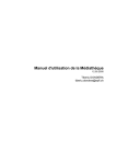 Manuel d`utilisation de la M&eacute;diath&egrave;que