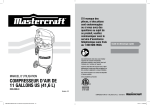 COMPRESSEUR D`AIR DE 11 GALLONS US (41,6 L)