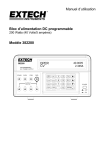 Manuel d`utilisation Bloc d`alimentation DC programmable Modèle