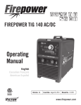 TIG 140 ACDC Manual