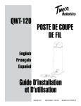 Poste de CouPe de Fil Guide d`installation et d`utilisation QWt-120