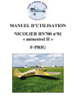 MANUEL D`UTILISATION NICOLIER HN700 n°81