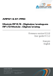 ARF51 & 51-PRO Module RF E/S - Digitales/analogues RF