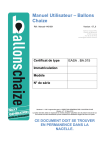 Manuel Utilisateur &ndash; Ballons Chaize