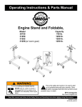 Operating Instructions & Parts Manual Engine Stand and Foldable,