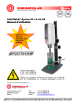 POLYTRON® System PT 10-35 GT Manuel d`utilisation