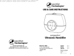 PureGuardian H4810 Ultrasonic Humidifier Owner`s Manual | Sylvane