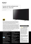 Ecrans Full HD professionnels BRAVIA 32, 40 et 46"