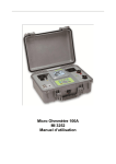Micro Ohmmètre 100A MI 3252 Manuel d`utilisation