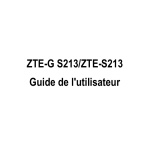Téléchargement du guide utilisateur ZTE-S213