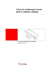 Trémie de remplissage à bande NFB 70 / NFB100 / NFB200)