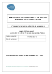 MARCHE PUBLIC DE FOURNITURES ET DE SERVICES