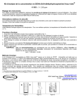 Kit d`analyse de la concentration en DEHA (N,N