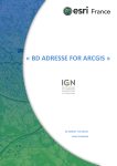 « BD ADRESSE FOR ARCGIS »