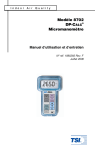 Modèle 8702 DP-CALC Micromanomètre Manuel d`utilisation