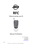 T&eacute;l&eacute;commande sans fil Manuel d`utilisation