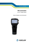 Micromanometre Airflow Modele PVM610 Manuel d` utilisation