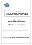 REGLEMENT DE CONSULTATION