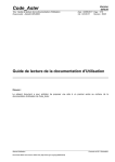 Guide de lecture de la documentation d`Utilisation