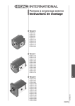 Pompes à engrenage externe Instructions de montage