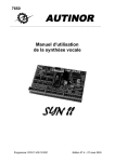 Manuel d`utilisation de la synth&egrave;se vocale