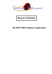 UD_BCP-7000 Cr&eacute;ateur d`application y Manuel d`utilisation