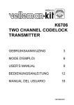 k6706 two channel codelock transmitter