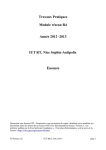 Travaux Pratiques Module réseau R4 Année 2012 -2013 IUT
