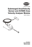 Submerged Area/Velocity Sensor and AV9000 Area