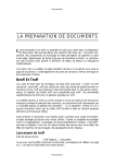 La Préparation de documents