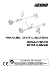 MANUEL D`UTILISATION SRM-330ES SRM-350ES