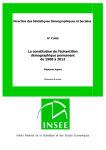 La constitution de l`échantillon démographique permanent de 1968