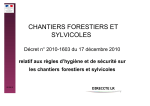 Campagne chantiers forestiers et sylvicoles