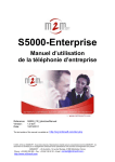 S5000-Enterprise Manuel d`utilisation de la téléphonie d