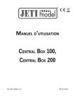 MANUEL D`UTILISATION CENTRAL BOX 100