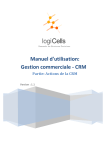 Manuel d`utilisation: Gestion commerciale -‐ CRM