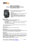Manuel d`utilisation Montre parlante calendrier digitale avec