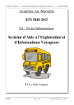 Syst&egrave;me d`Aide &agrave; l`Exploitation et d`Informations Voyageurs