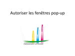 autoriser toutes les fenêtres pop-up