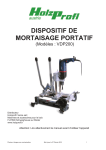 DISPOSITIF DE MORTAISAGE PORTATIF