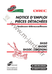 NOTICE D`EMPLOI PIÈCES DÉTACHÉES - M